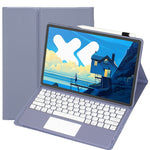 AM26-A Til Lenovo Idea Tab Pro / Xiaoxin Pad Pro 12.7 (2025) Læder Tablet Cover med Touchpad Bluetooth-kompatibelt Tastatur