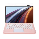 AH26-A For Honor Pad GT Pro Ultra-Thin Leather Tablet Cover + Bluetooth-compatible Keyboard with Touchpad