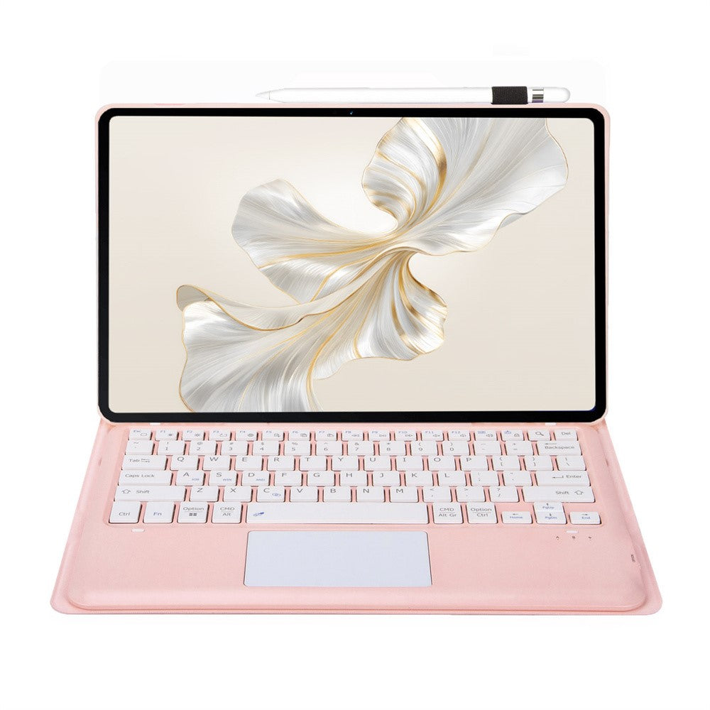 AH19-A For Honor Pad 9 HEY2-W09 Ultratyndt læder tabletcover + Bluetooth-kompatibelt tastatur med touchpad