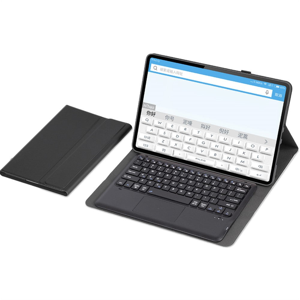 A0N8-A For Xiaomi Pad 6 Max 14 Leather Tablet Case + Bluetooth-compatible Keyboard with Touchpad