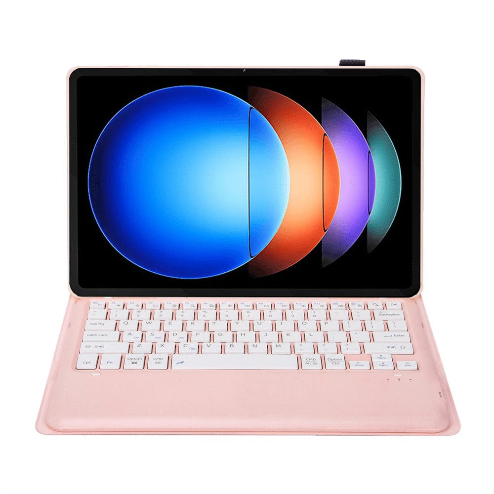 A0N10 For Xiaomi Pad 6S Pro 12.4 Leather Tablet Case with Detachable Bluetooth-compatible Keyboard