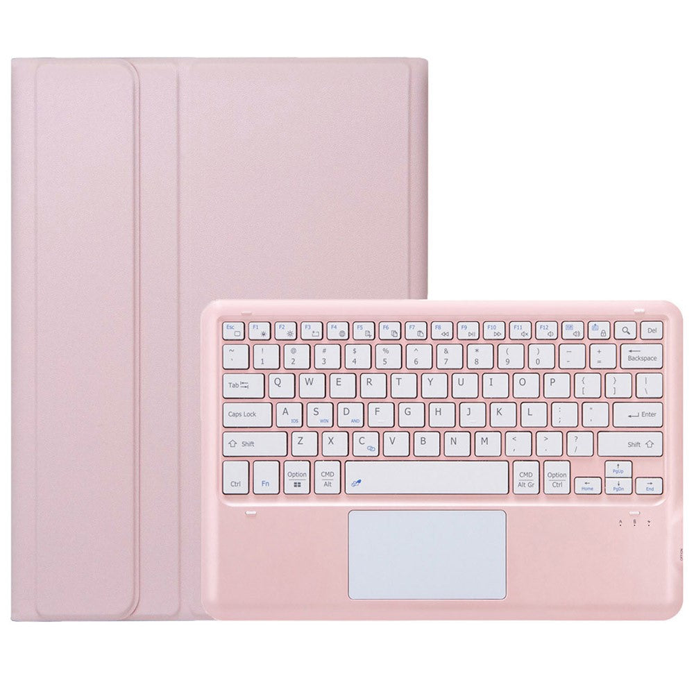 A0N10-A For Xiaomi Pad 6S Pro 12.4 Leather+TPU Tablet Case with Touchpad Bluetooth-compatible Keyboard
