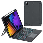 T0N13-AS for Xiaomi Pad 8 / 8 Pro / Poco Pad X1 / Pad 7 Pro / Pad 7 Case Leather Stand Cover + Backlit Touchpad Bluetooth-compatible Keyboard