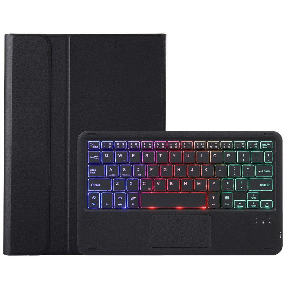OP14-AS Baggrundsbelyst Touchpad-tastatur til Oppo Pad Neo / Pad Air 2 / OnePlus Pad Go-tastatur med læderetui