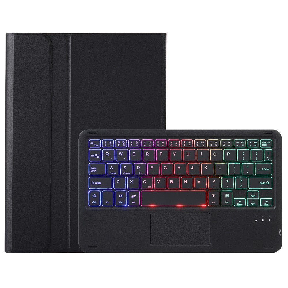 AV13-AS For vivo Pad Air / iQOO Pad Air Backlit Trackpad Bluetooth-compatible Keyboard with Leather Case