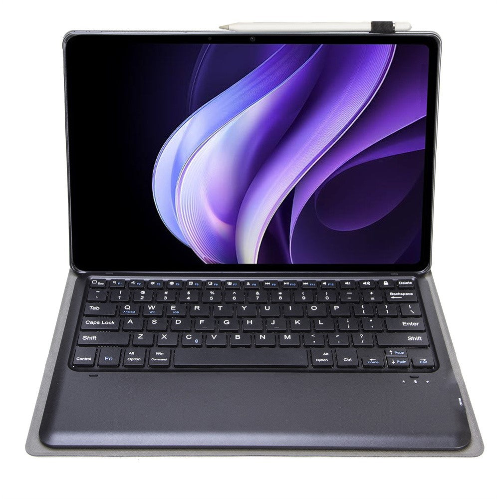 AV10 Keyboard Case for vivo Pad3 / iQOO Pad2 / iQOO Pad Leather Tablet Cover with Bluetooth-compatible Keyboard