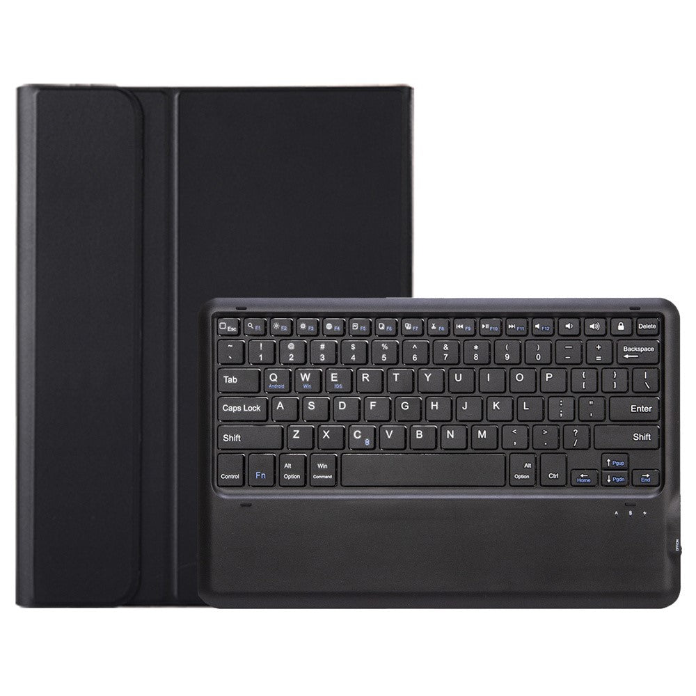 AV14 Til vivo Pad3 Pro / iQOO Pad2 Pro Tabletcover i læder+TPU med Bluetooth-kompatibelt tastatur