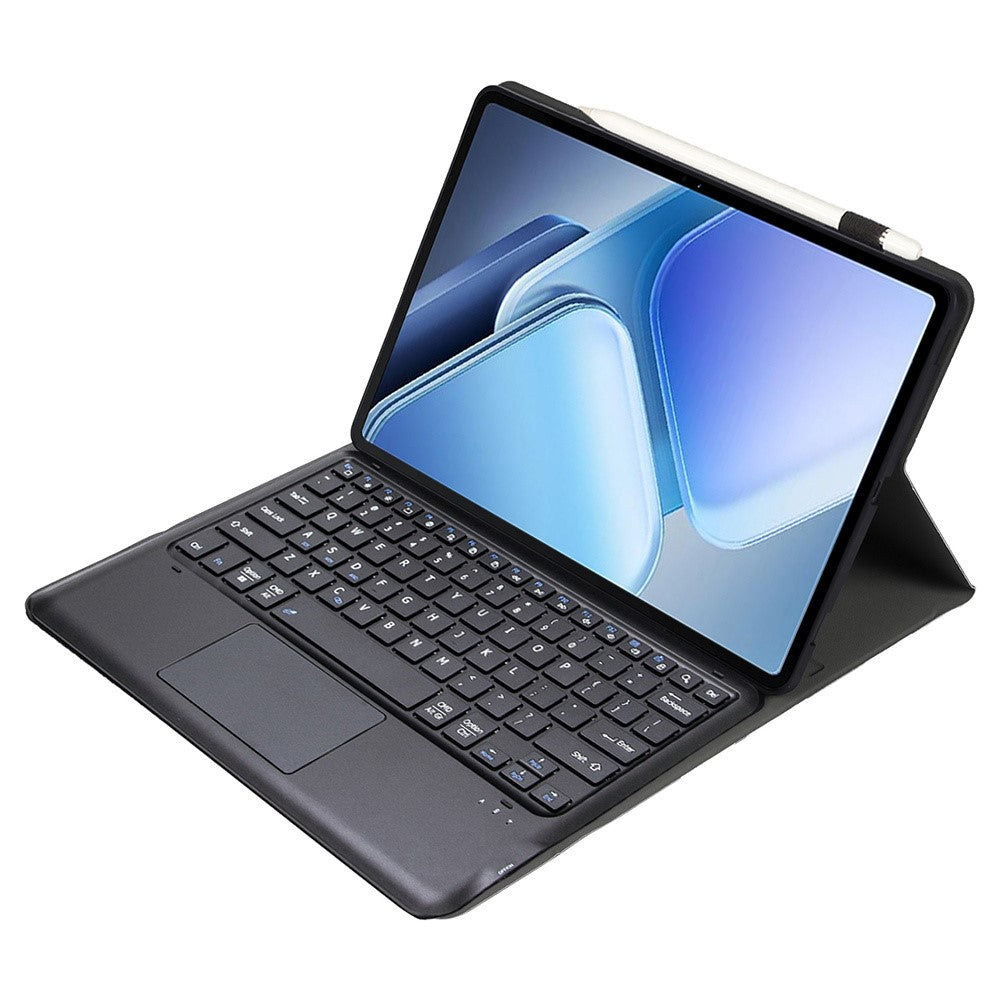 AV14-A For vivo Pad3 Pro / iQOO Pad2 Pro Leather Tablet Cover with Touchpad Bluetooth-compatible Keyboard