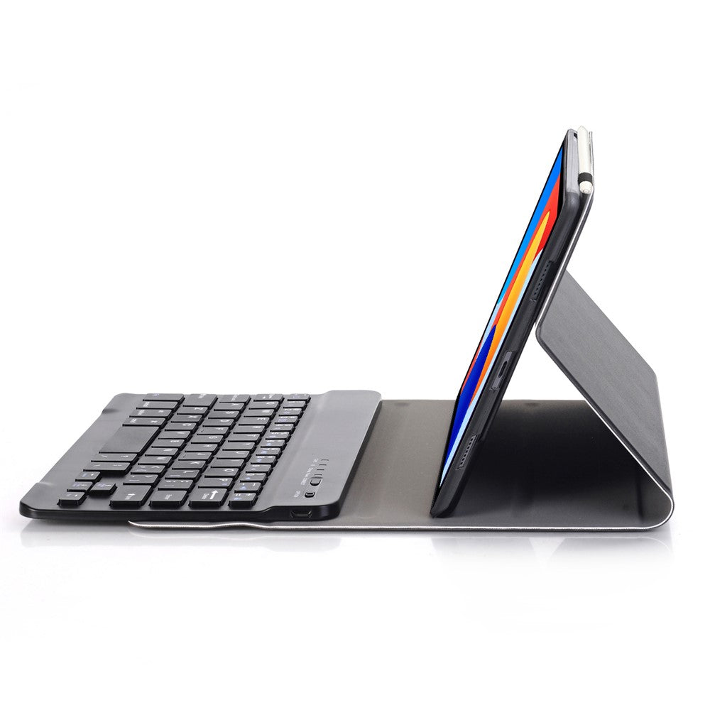 A0N12 For Xiaomi Redmi Pad SE 4G 8.7 inch Leather+TPU Tablet Cover with Bluetooth-compatible Keyboard