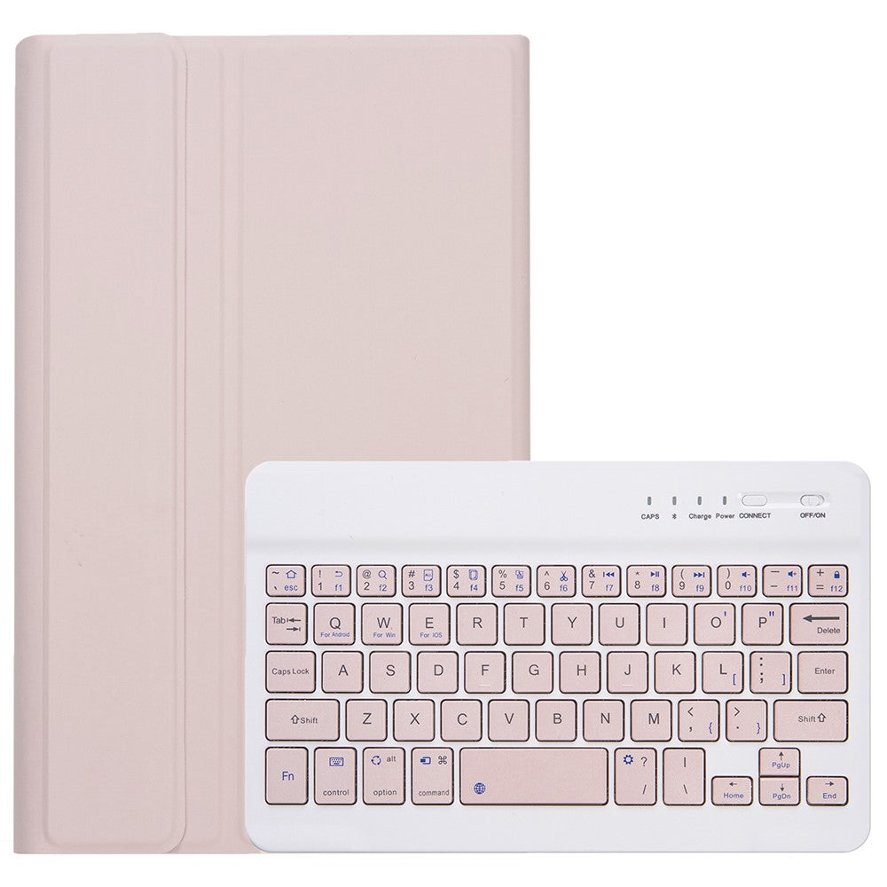 A0N12 For Xiaomi Redmi Pad SE 4G 8.7 inch Leather+TPU Tablet Cover with Bluetooth-compatible Keyboard