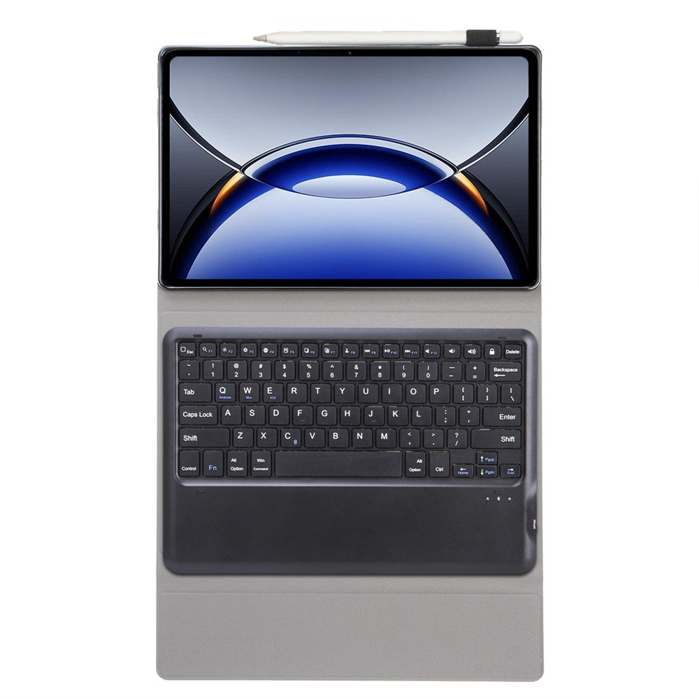 OP15 For Oppo Pad 3 Pro / Oneplus Pad Pro Leather Tablet Cover with Bluetooth-compatible Keyboard