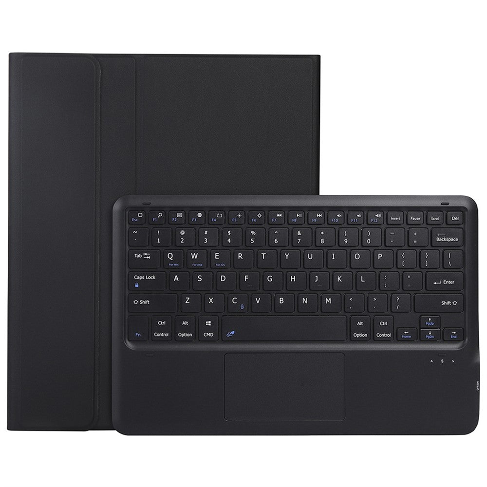 P15-A For Oppo Pad 3 Pro / Oneplus Pad Pro Leather Tablet Cover with Touchpad Bluetooth-compatible Keyboard