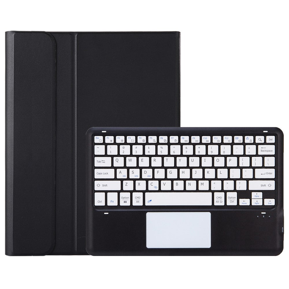 P15-A For Oppo Pad 3 Pro / Oneplus Pad Pro Leather Tablet Cover with Touchpad Bluetooth-compatible Keyboard