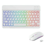 RGB-030 RGB Colorful Backlight 10-inch Wireless Bluetooth-compatible Keyboard Mouse Set