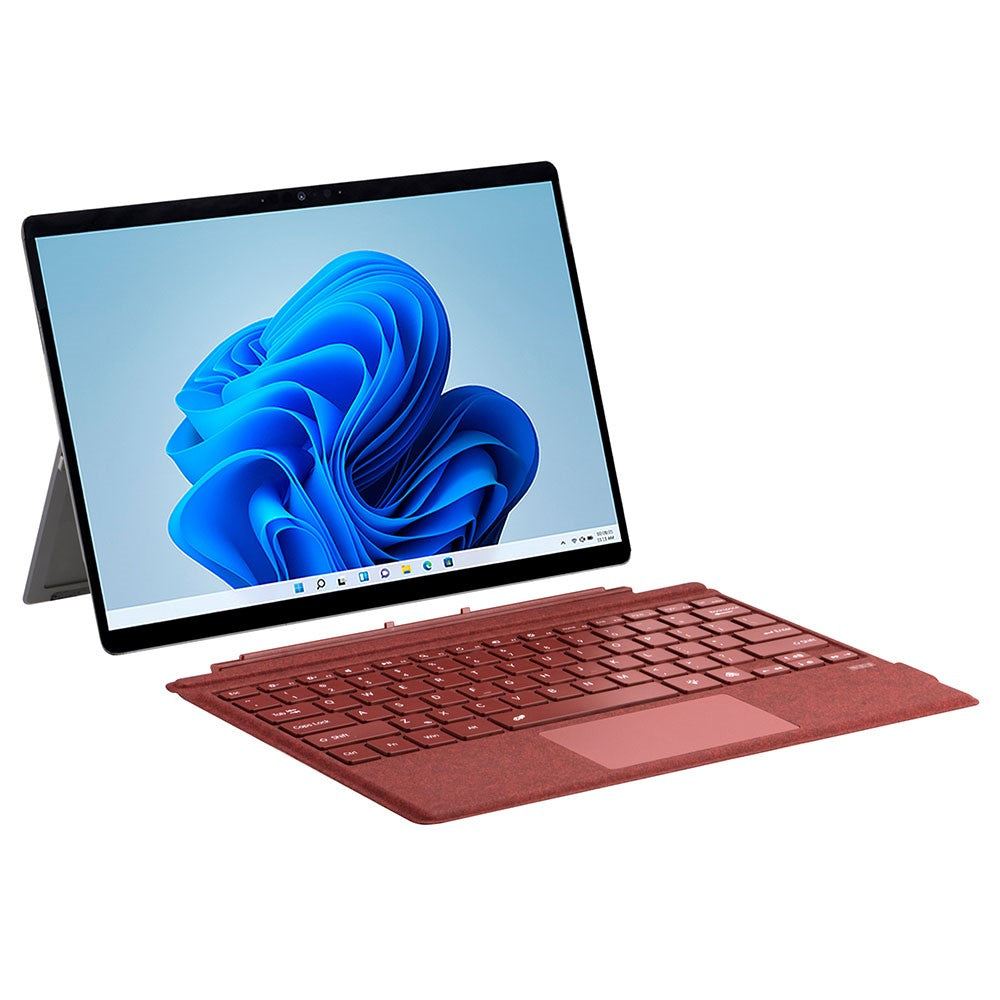 SF-1089D For Microsoft Surface Pro 7+ / 7 / 6 / 5 / 4 / 3 Magnetic Keyboard with Backlit Touchpad Microfiber PU Leather