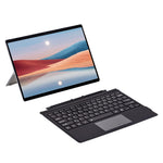 SF-1089D For Microsoft Surface Pro 7+ / 7 / 6 / 5 / 4 / 3 Magnetic Keyboard with Backlit Touchpad Microfiber PU Leather