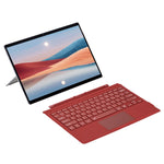 SF-1089D For Microsoft Surface Pro 7+ / 7 / 6 / 5 / 4 / 3 Magnetic Keyboard with Backlit Touchpad Microfiber PU Leather