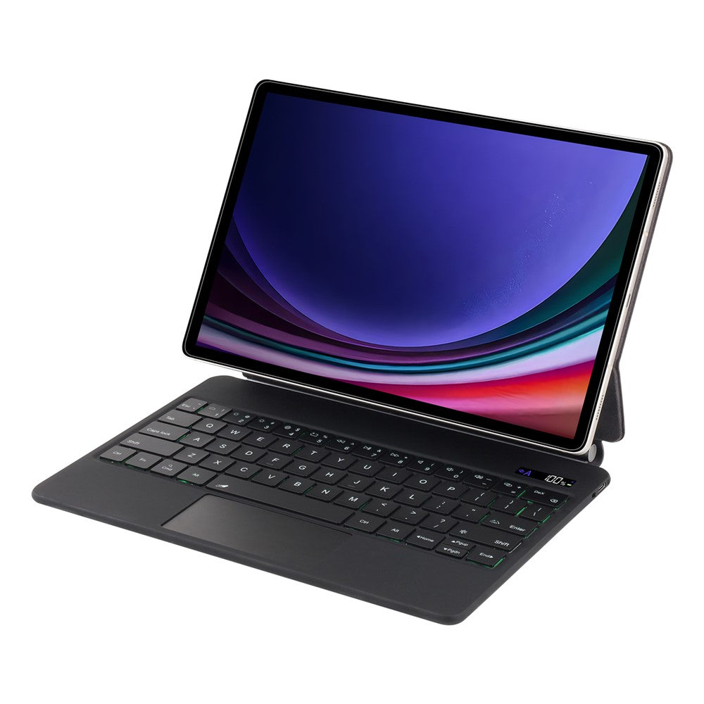 P710 Keyboard Case for Samsung Galaxy Tab S10 FE / S9 FE / S9 / S8 / S7 Floating Magnetic Keyboard Leather Cover