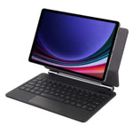 P810 til Samsung Galaxy Tab S10+ / S9 FE+ / S9+ / S8+ / S7 FE / S7+ Læderetui Flydende Magnetisk Tastatur med Baggrundsbelysning