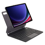 P810 til Samsung Galaxy Tab S10+ / S9 FE+ / S9+ / S8+ / S7 FE / S7+ Læderetui Flydende Magnetisk Tastatur med Baggrundsbelysning