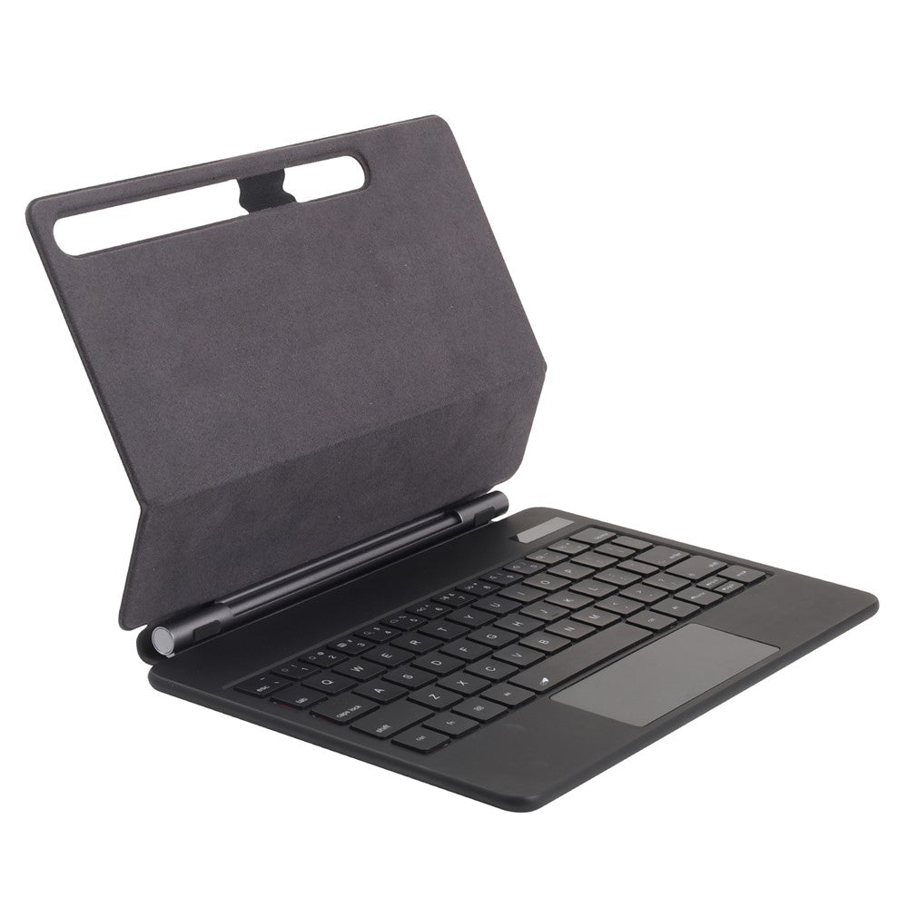 P810 til Samsung Galaxy Tab S10+ / S9 FE+ / S9+ / S8+ / S7 FE / S7+ Læderetui Flydende Magnetisk Tastatur med Baggrundsbelysning