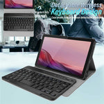 SK-M9 For Lenovo Tab M9 (TB-310FU / TB-310XU) Bluetooth-Compatible Keyboard Leather Case with Pen Slot