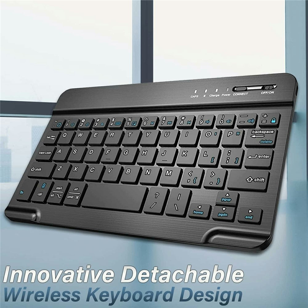 SK-M9 For Lenovo Tab M9 (TB-310FU / TB-310XU) Bluetooth-Compatible Keyboard Leather Case with Pen Slot