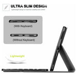 SK-M9 For Lenovo Tab M9 (TB-310FU / TB-310XU) Bluetooth-Compatible Keyboard Leather Case with Pen Slot