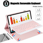 SK-M11 For Lenovo Tab M11 (TB330FU / TB330XU) Bluetooth-Compatible Keyboard Leather Case with Pen Slot