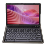 YAM29 Läderfodral för Lenovo Tab 10.1 (2025) / Zhaoyang K10C / S10 TB-311FU / XC TBF1 2025 Runt tangentbord med Bluetooth-kompatibelt tangentbord