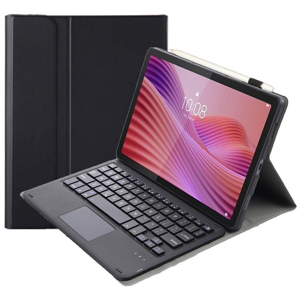 AM29-A Läderfodral för Lenovo Tab 10.1 (2025) / Zhaoyang K10C / S10 TB-311FU / XC TBF1 2025 Pekplatta Bluetooth-kompatibelt tangentbord