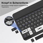 SK-M10 For Lenovo Tab M10 (Gen 3) Leather Tablet Stand Cover + Bluetooth-Compatible Keyboard