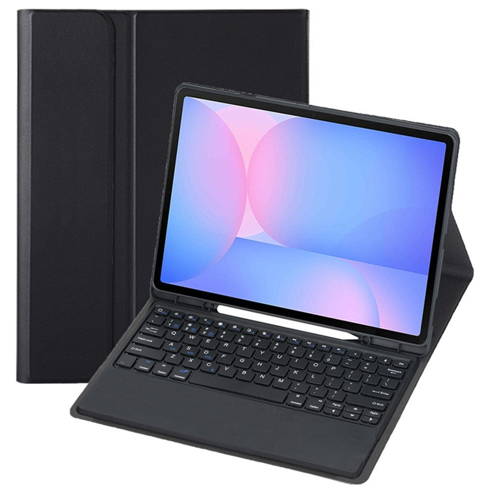 A820B For Samsung Galaxy Tab S10 FE+ X620 / X626B Detachable Bluetooth-Compatible Keyboard Case with Pen Slot