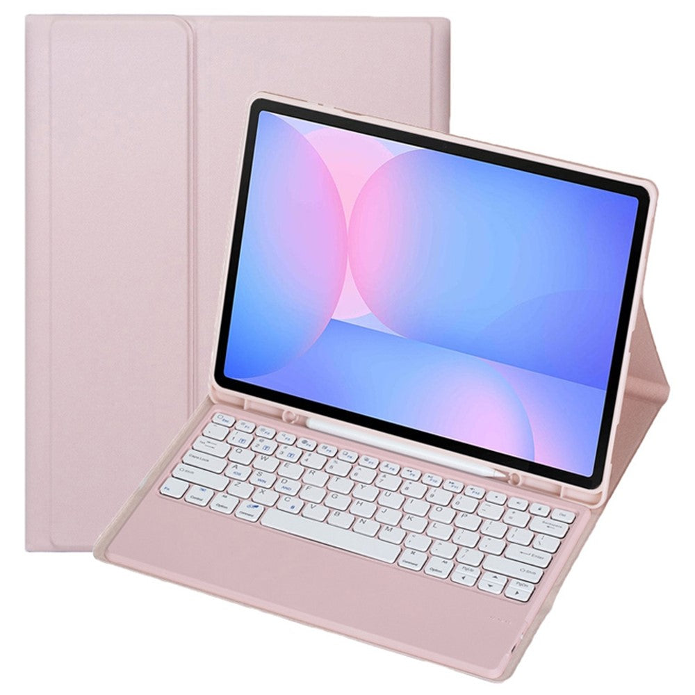 A820B For Samsung Galaxy Tab S10 FE+ X620 / X626B Detachable Bluetooth-Compatible Keyboard Case with Pen Slot