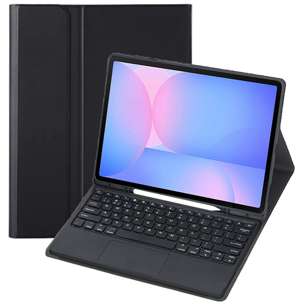 A820B-A For Samsung Galaxy Tab S10 FE+ X620 / X626B Detachable Bluetooth-Compatible Keyboard Case with Touchpad