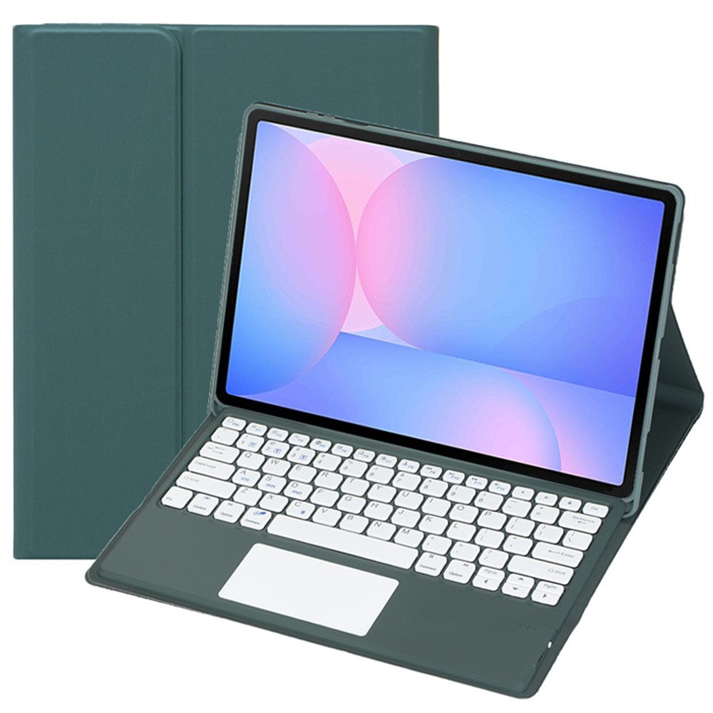 A820B-A For Samsung Galaxy Tab S10 FE+ X620 / X626B Detachable Bluetooth-Compatible Keyboard Case with Touchpad
