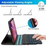 For Lenovo Tab 10.1 (2025) TB-311FU / TB-311XU Backlit Design Bluetooth-Compatible Keyboard Case with Mouse Combo Set