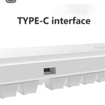 AJAZZ K870T Kabelført/Trådløst Bluetooth-kompatibelt Tastatur 87 Taster Dual Mode Tastatur med RGB Baggrundsbelysning til Telefon Bærbar Computer