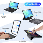 DUX DUCIS For Samsung Galaxy Tab S10 FE+ Bluetooth-compatible Keyboards  Magnetic Detachable PU Leather Tablet Cover