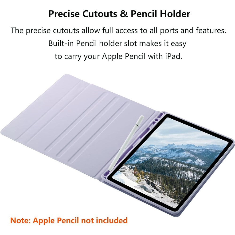 Tablet Case for iPad Air 11 (2026) / (2025) / (2024) / Air (2022) / (2020) Touchpad Bluetooth-Compatible Keyboard Leather Stand Cover