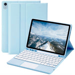 Tablet Case for iPad Air 11 (2026) / (2025) / (2024) / Air (2022) / (2020) Touchpad Bluetooth-Compatible Keyboard Leather Stand Cover