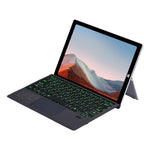 1109-D Bluetooth-Compatible Keyboard for Microsoft Surface Pro 7+ / 7 / 6 / 5 / 4 / 3 Touchpad Backlit Tablet Keyboard