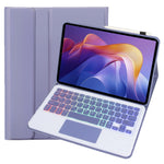 A0N15-AS For Xiaomi Redmi Pad 2 11 Detachable Leather Case Bluetooth-Compatible Keyboard with Touchpad and Backlit