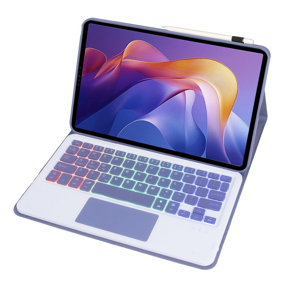 A0N15-AS For Xiaomi Redmi Pad 2 11 Detachable Leather Case Bluetooth-Compatible Keyboard with Touchpad and Backlit