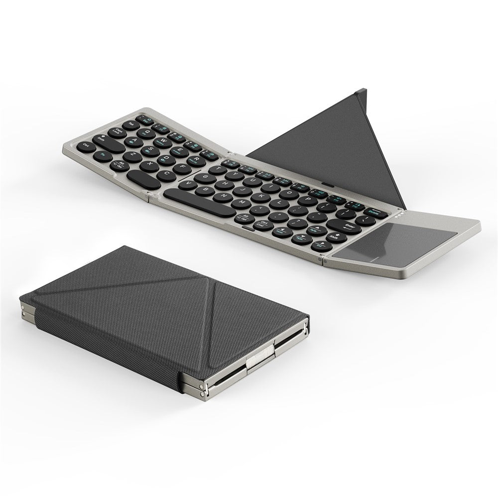 DUX DUCIS OK Flip Series Touchpad Keyboard Portable Tri-Fold Bluetooth-Compatible 5.2 Keyboard