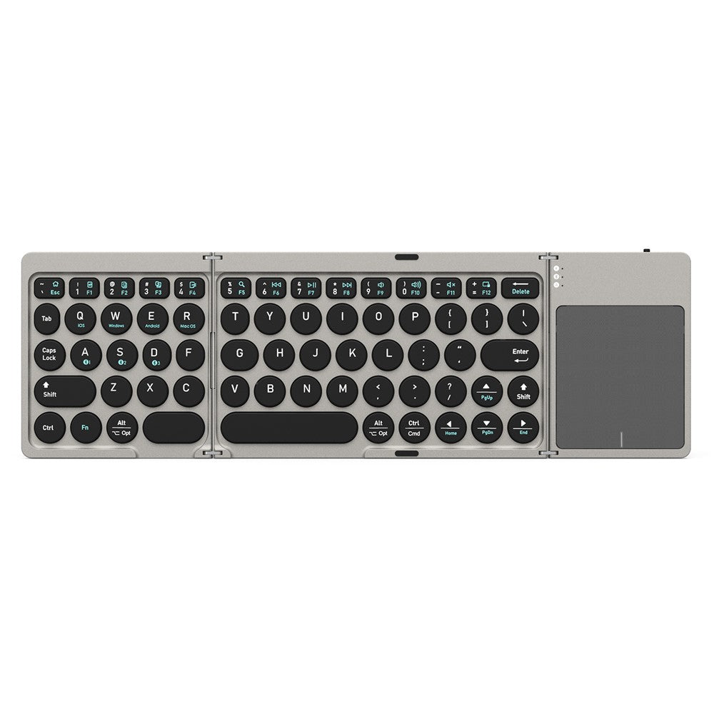 DUX DUCIS OK Flip Series Touchpad Keyboard Portable Tri-Fold Bluetooth-Compatible 5.2 Keyboard