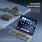 DUX DUCIS OK Flip Series Touchpad Keyboard Portable Tri-Fold Bluetooth-Compatible 5.2 Keyboard