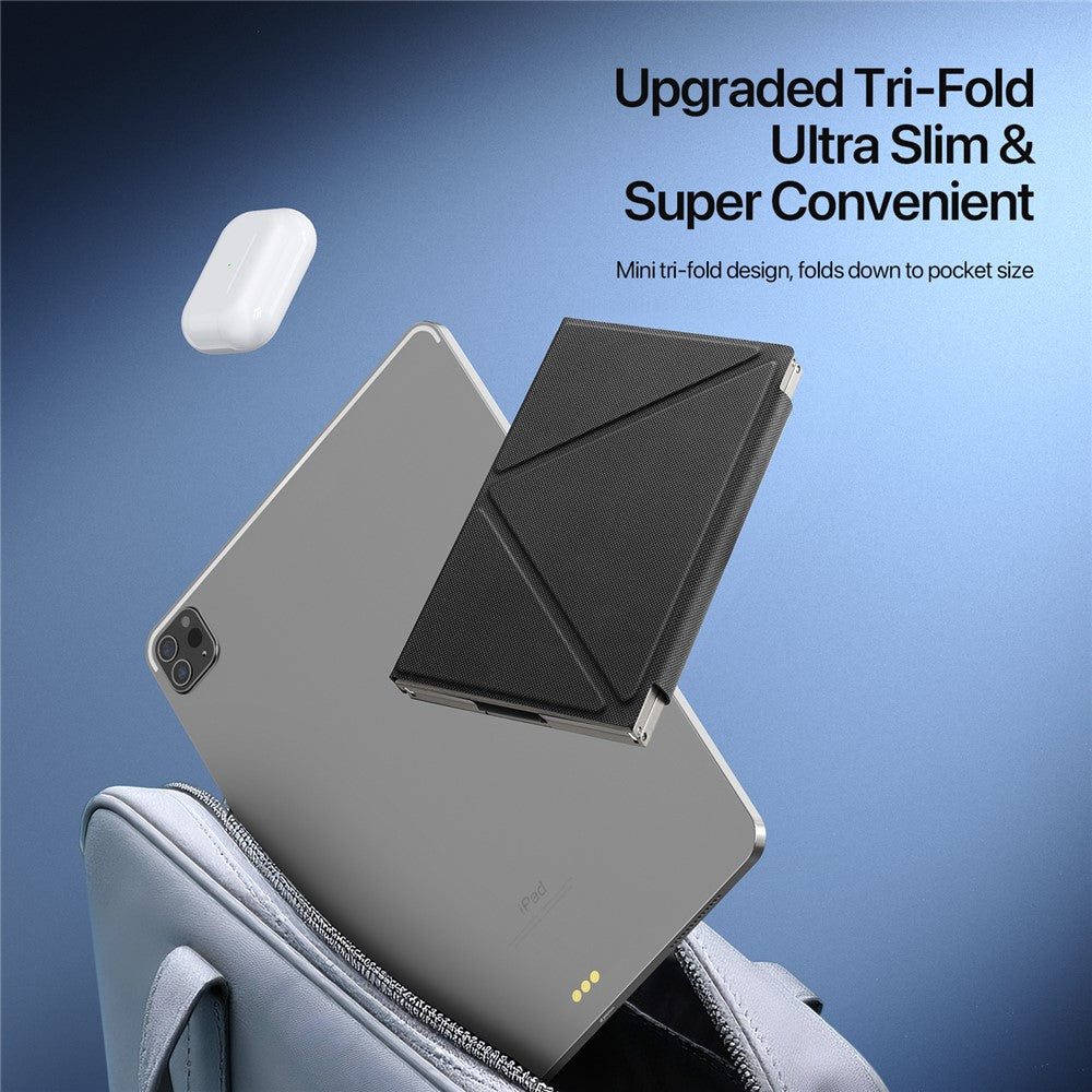 DUX DUCIS OK Flip Series Touchpad Keyboard Portable Tri-Fold Bluetooth-Compatible 5.2 Keyboard
