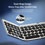 DUX DUCIS OK Flip Series Touchpad Keyboard Portable Tri-Fold Bluetooth-Compatible 5.2 Keyboard