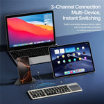 DUX DUCIS OK Flip Series Touchpad Keyboard Portable Tri-Fold Bluetooth-Compatible 5.2 Keyboard